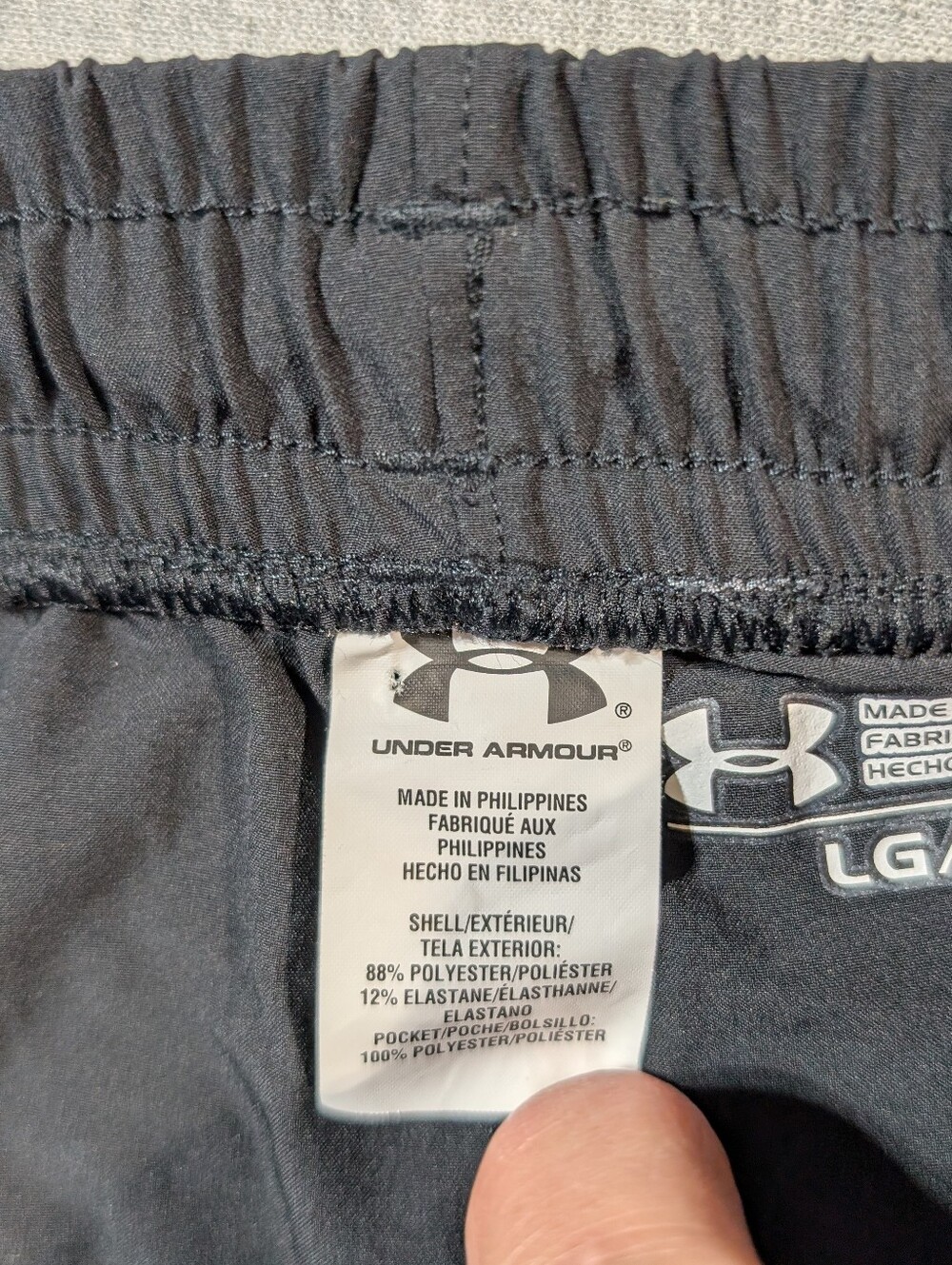 Under Armour Joggers Track Pants Men's Large Black Blue - Picture 10 of 12